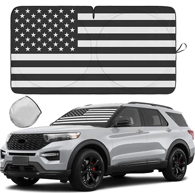 Parabrisas de coche con bandera de Estados Unidos para Chevrolet Tahoe Equinox parasol cubierta anti UV visera Foto 1 de 4