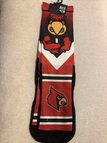 NCAA Rock 'Em Socks University Louisville Cardinals L/XL New with tags Cover