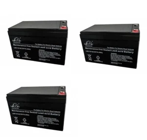 3 x 12V 15Ah Batteries with 5mm Screw Terminals 6-DZF-12 6DZM-12 - Picture 1 of 2