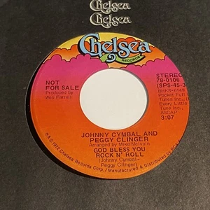 Johnny Cymbal And Peggy Clinger: God Bless Rock N' Roll 45 - Chelsea - Bild 1 von 2