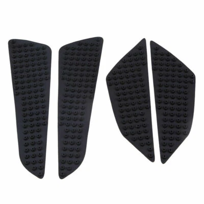 Almofada lateral de tração para tanque de motocicleta gasolina combustível joelho aperto preto protetor universal - Imagem 1 de 4