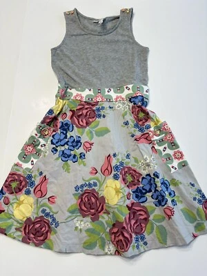 Vestido Matilda Jane Happy & Free Ebb & Flow Gris Floral Talla 8 Tanque  Foto 1 de 3