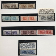 Repubblica 1948 Pacchi postali filigrana ruota I tipo integri MNH N3662