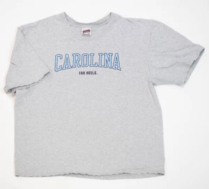 T-shirt vintage anni 90 North Carolina Tar Heels college taglia XL grigia NCAA - Foto 1 di 14