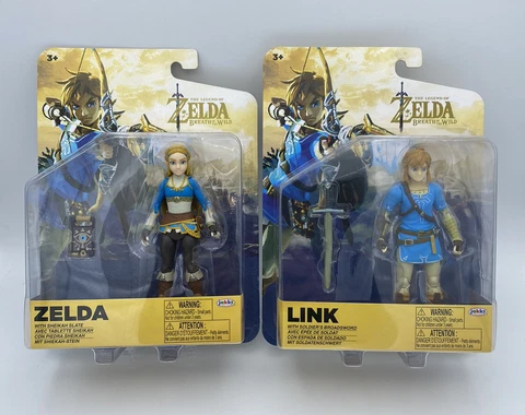 ZELDA & LINK ⚔️ 5” Action Figure SET • Breath Of The Wild • Exclusive Figurines Cover