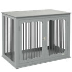 PawHut Dog Crate End Table w/ Locks and Latches, for Large Dogs