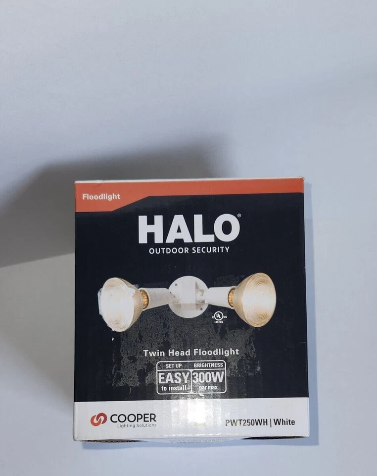 Cooper Lighting Halo Outdoor Security Plastic Twin Flood Light - Image 1 of 1