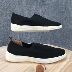 Lifestride Shoes Womens 8 Energy Knit Casual Slip On Loafer Flats Black Fabric - Picture 1 of 16