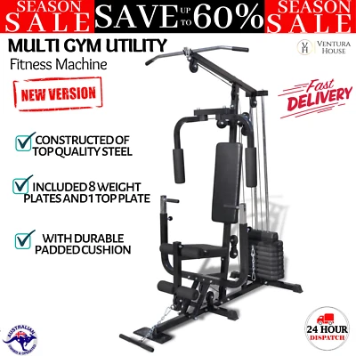 vidaXL Multi Gym Utility Fitness Machine Studio Home Commercial Gym Trainer Unit - image 1 of 4