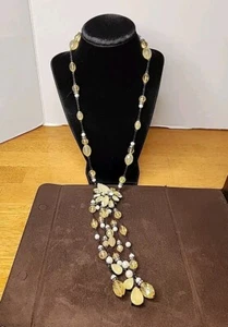 ERICKSON BEAMON ROCKS BEADED WATERFALL STATEMENT NECKLACE - Picture 1 of 3