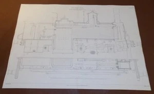 1871 Railroad Sketch  / TANK GOODS LOCOMOTIVE, Manning and Wardle Engineering - Picture 1 of 1