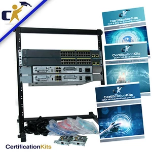 Router base 2 y 2 conmutadores CCNA kit de laboratorio 200-301 *1 año Wnty con rack* - Imagen 1 de 2