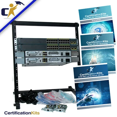 Base 2 Router & 2 Switch CCNA Lab Kit 200-301 *1 Year Wnty With Rack* - Image 1 of 2