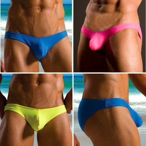 Sexy Men's Low Waist Mini Bikini Swimwear Swim Briefs Underwear Size S M L XL - Picture 1 of 80