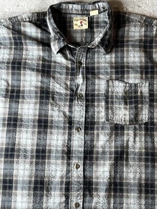 Red Head Brand Co Shirt Men's Size XXL Button Up Blue Plaid Short Sleeve - Picture 1 of 9