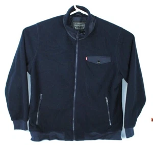 Abrigo chaqueta polar de poliéster con cremallera completa Levis para hombre talla XXL azul marino - Imagen 1 de 4
