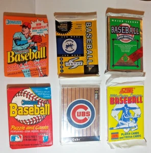 10 UNGEÖFFNETE WACHSPACKUNGEN 1988 - 1998 LEAF SCORE TOPPS DONRUSS SAMMLERAUSWAHL - Bild 1 von 4