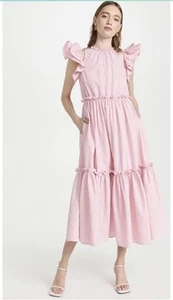 Cinq à Sept Sofia Stripe Yanin Dress.size 4 Pink - Picture 1 of 7