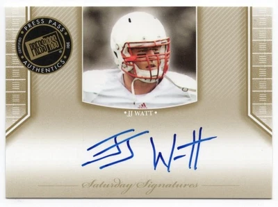 2011 Press Pass Legends Saturday Signatures J.J. Watt no cartão automático - Imagem 1 de 2