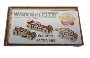 Widgets Race Cars Wooden City Mechanical Models Miniture New - Picture 1 of 9