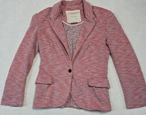 Anthroologie Cartonnier Opera Mauve Heather Blazer Fall Weight Clueless Prep M - Picture 1 of 8