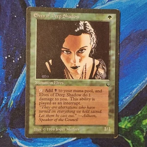 Magic The Gathering x1 Elves of Deep Shadow - The Dark - Jugado - Excelente Estado - Imagen 1 de 4