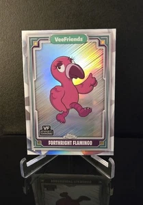 FORTHRIGHT FLAMINGO π₯ SP 2025 Topps VF First Chrome VeeFriends Silver Refractor - Picture 1 of 2