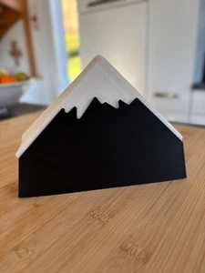 Mountain Filter Holder – Modern Black & White Peak Design, Kitchen & Dining Deco - Picture 1 of 4