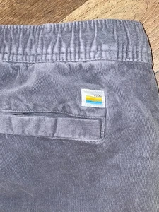 Vuori V385 Optimist Gray Corduroy Shorts Men's Large Drawstring - Picture 1 of 7