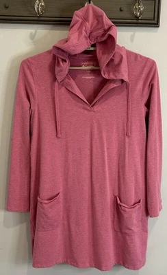 Coolibar Catalina Playa Cubrir Vestido Capucha UPF 50+ Protección UV Manga Larga L Foto 1 de 4