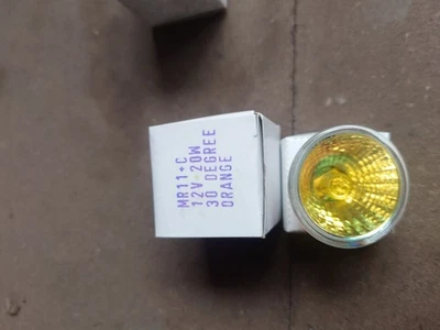 Unbranded MR11+C 12V 20W 30 Degree Orange Lamp Pack Of 5 - Image 1 of 2