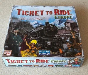 TICKET TO RIDE EUROPE Board Game (Days Of Wonder) -- Complete - Picture 1 of 4