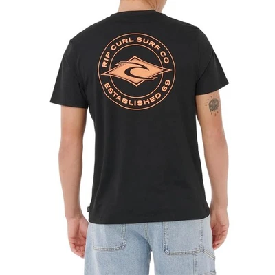 Rip Curl Staple S/S Camiseta - Negra - Imagen 1 de 4