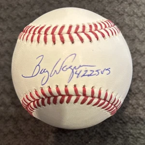 Billy Wagner Signed Ins 422 Saves Rawlings MLB Baseball JSA - Picture 1 of 1