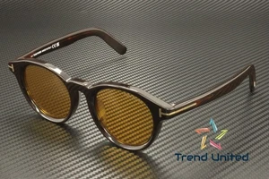 Tom Ford FT1123 D 52E Acetate Dark Havana Brown 49 mm Men's Sunglasses - Picture 1 of 5