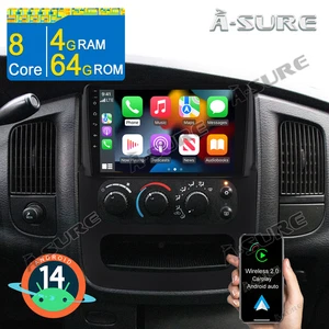 8-Core 4+64G Android 14 CarPlay Radio GPS For Dodge Ram 1500 2500 3500 2002-2005 - Picture 1 of 12