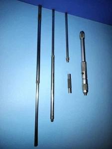 Vintage Starrett No. 124-C 8"-32" Innenmessschraube mit Stäben satiniert verchromt - Bild 1 von 3