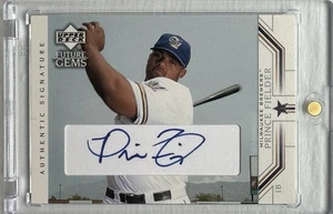 Prince Fielder Rookie Auto 2002 Upper Deck Prospect Premieren RC #92 Brewers - Bild 1 von 2