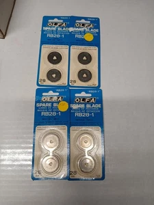 OLFA Rotary Cutter Replacement Blades Tungsten Steel 28mm RB28-1 Lot of 4 Pkgs - Picture 1 of 4