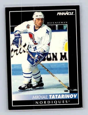 1992-93 Pinnacle #35 Mikhail Tatarinov Quebec Nordiques - Image 1 of 2