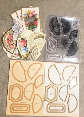 Anna Griffin FANS Stamp & Die Set, New - Image 1 of 3