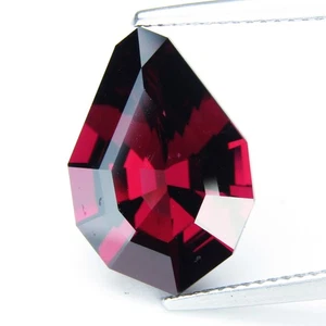 8.02Cts Natural Rhodolite Garnet 16.8x11.3x6.6mm Fancy Pear Cut Tanzania Gem - Picture 1 of 6