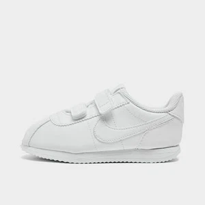 New Kids Nike Cortez SL  [ psv ] 904767 100 White White Hook & Loop Authentic - Picture 1 of 4
