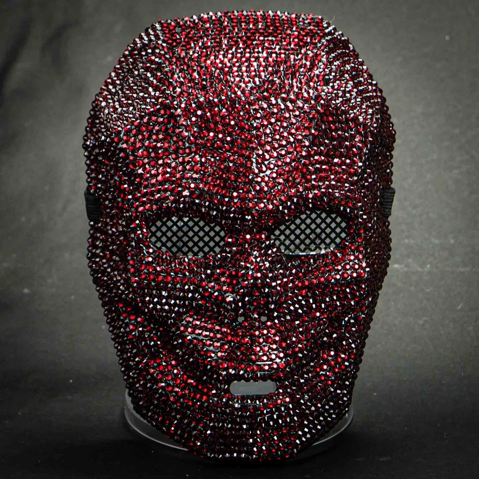 Rhinestone Skull Full Face Halloween Costume Masquerade Mask - Image 1 of 1