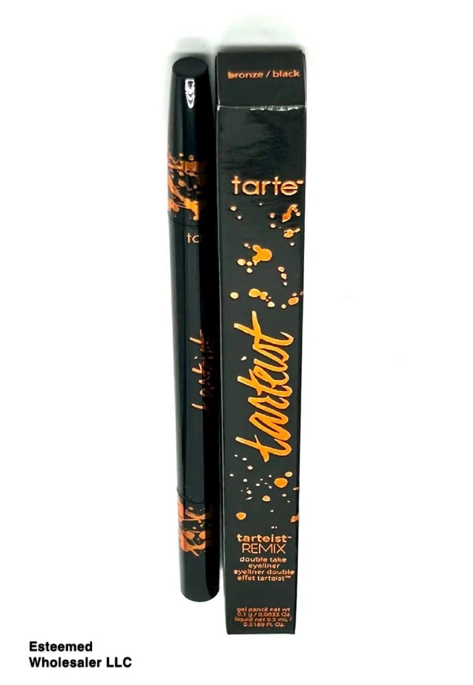 Delineador de ojos TARTE Tartiest Remix doble toma bronce/negro 0,0169 oz Foto 1 de 1