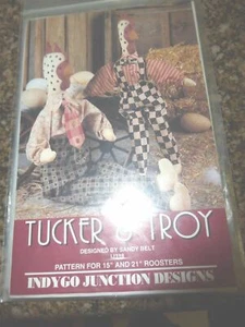 Indygo Junction Designs Tucker & Troy #IJ318 ROOSTERS - Picture 1 of 2
