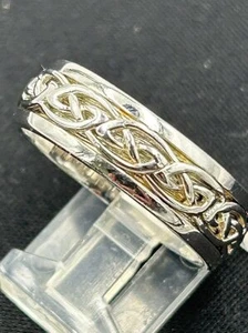 Neu ShanOre Sterlingsilber irisch schottisch Trinity Liebe Knoten Claddagh Ring Größen - Bild 1 von 3