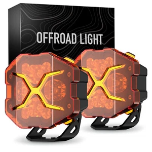 NOVSIGHT X Series 4 inch LED Work Light Pods X-Line DRL Driving Beam for Offroad - Picture 1 of 19