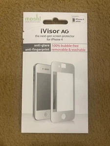 Moshi iVisor AG The Next-Gen Screen Protector for iPhone 4 (White) * New * - Picture 1 of 3