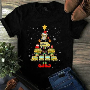 School Bus Driver Christmas Tree Shirt Ornament Decor Funny TShirt - Picture 1 of 1